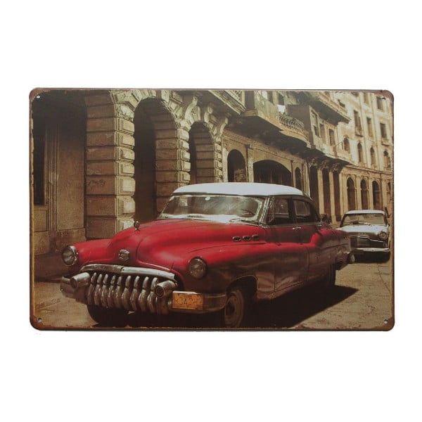 Ceduľa Cuban Car, 20x30 cm