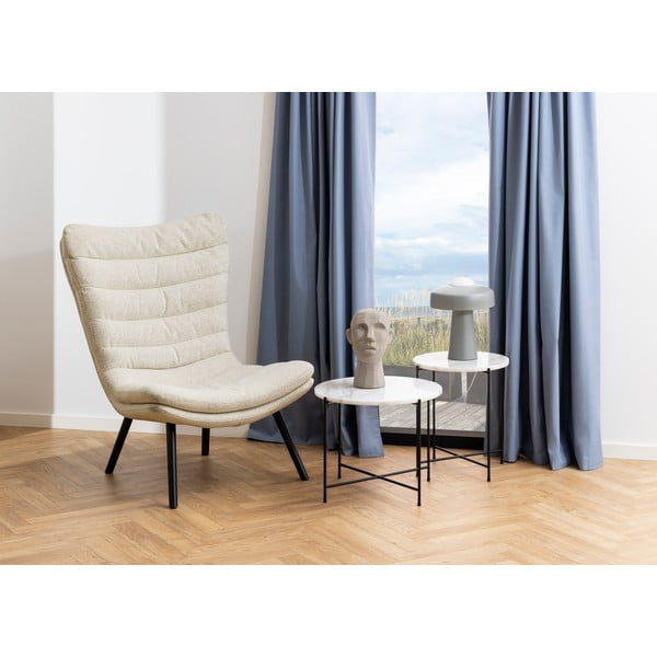 Okrúhly odkladací stolík s mramorovou doskou ø 42 cm Avila – Actona-image-1