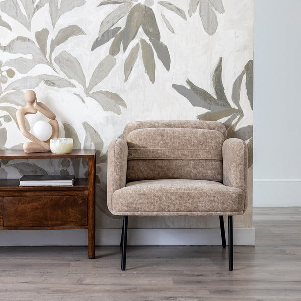 Zelené ženilkové kreslo Bind – Ixia-image-1