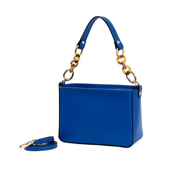 Modrá kabelka z pravej kože Andrea Cardone Alberto