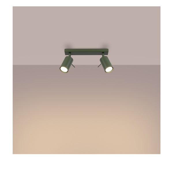 Zelené bodové svietidlo 6x30 cm Etna – Sollux-image-3