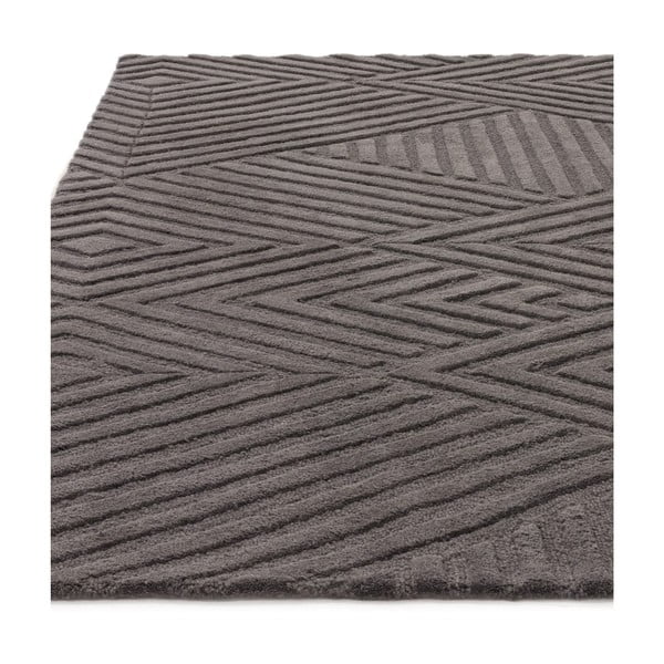 Antracitovosivý vlnený koberec 160x230 cm Hague – Asiatic Carpets-image-4