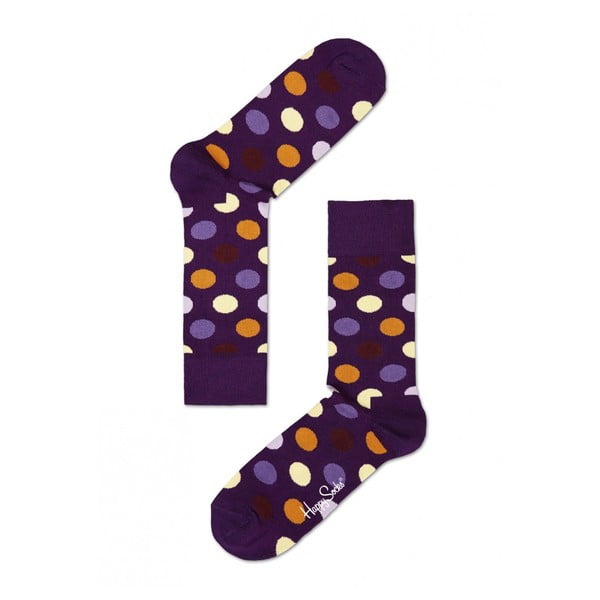 Ponožky Happy Socks Purple Big Dots, veľ. 41-46