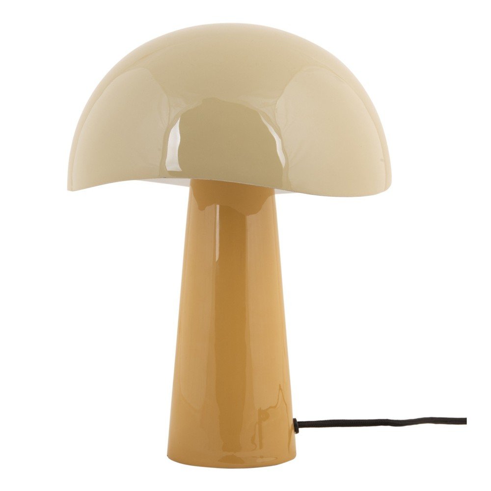 Okrovožltá stolová lampa s kovovým tienidlom (výška 33 cm) Grato – Leitmotiv