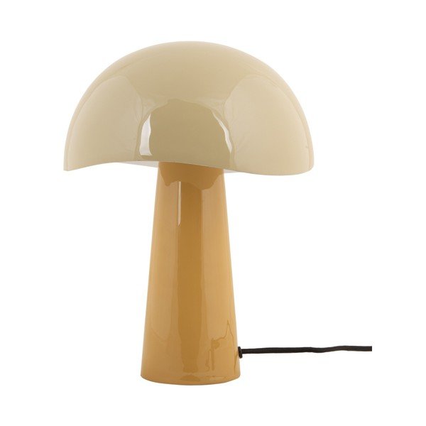 Okrovožltá stolová lampa s kovovým tienidlom (výška 33 cm) Grato – Leitmotiv