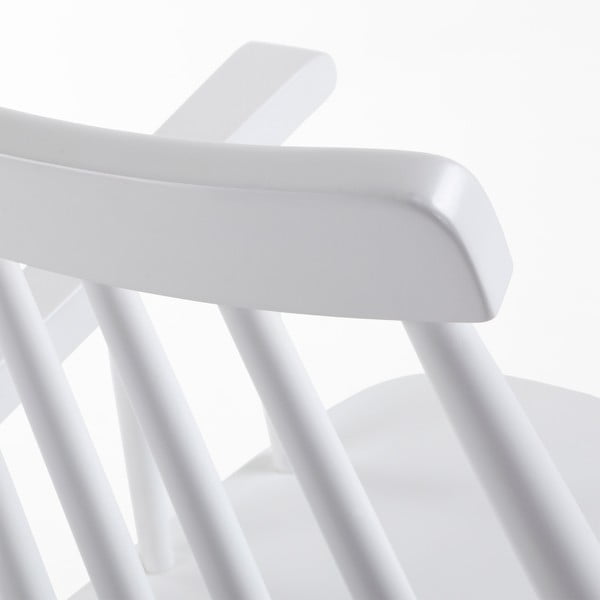 Biela jedálenská stolička z dreva kaučukovníka Kave Home Kristie-image-4