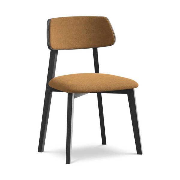 Jedálenská stolička z masívneho dreva v terakotovej farbe Niu – Makamii