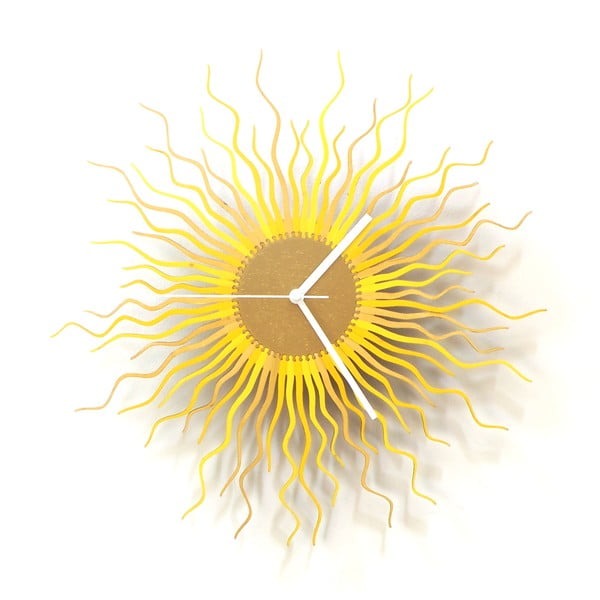 Drevené hodiny Medusa zlaté, 41 cm