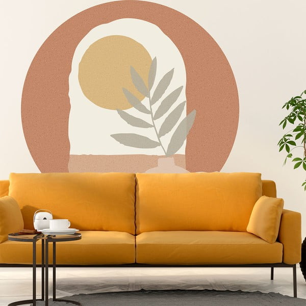 Samolepka na stenu 120x120 cm Sunrise and Olive Branch – Ambiance-image-1