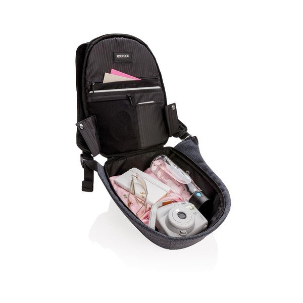 Modro-sivý dámsky bezpečnostný batoh XD Design Elle Protective, 8 l-image-1