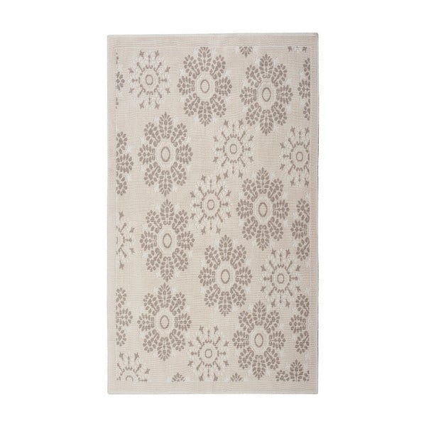 Krémový bavlnený koberec Floorist Randa, 80 x 150 cm