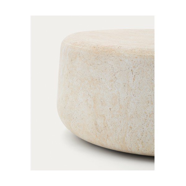 Betónový okrúhly Záhradný konferenčný stolík ø 90 cm Drasi – Kave Home-image-3