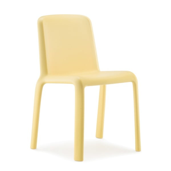 Žltá stolička Pedrali Snow Junior