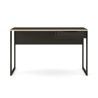 Čierny pracovný stôl Tvilum Function Plus, 130 x 48 cm