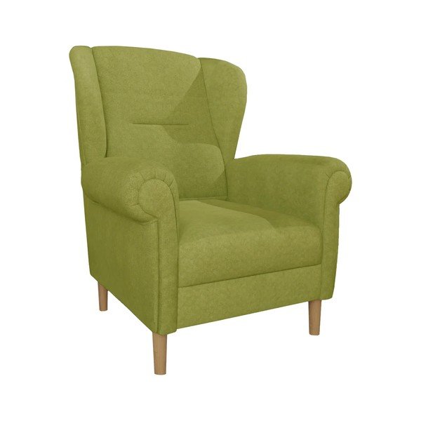 Zelené kreslo ušiak Swan – Ropez
