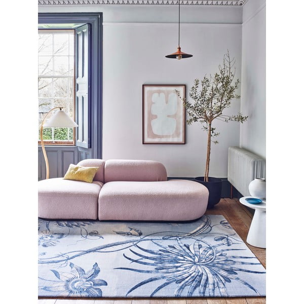 Svetlomodrý vlnený koberec 300x400 cm Talwin – Agnella-image-1