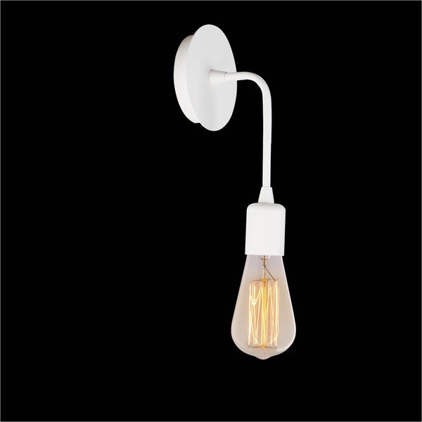 Biela nástenná lampa Simple Drop-image-4