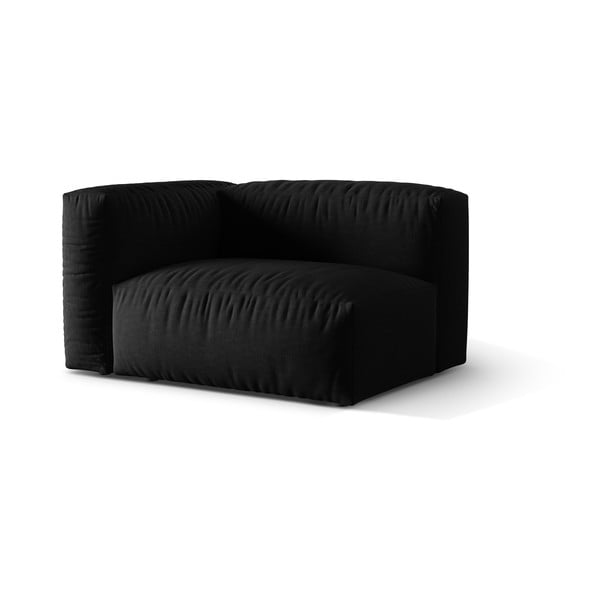 Čierny modul pohovky (ľavý roh) Martina – Micadoni Home-image-2