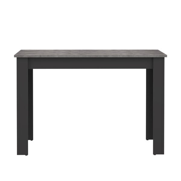 Čierny jedálenský stôl s doskou v dekore betónu 110x70 cm Nice - TemaHome 