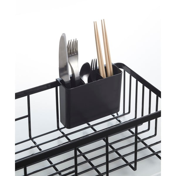 Čierny odkvapávač na riad YAMAZAKI Tower Wire-image-4