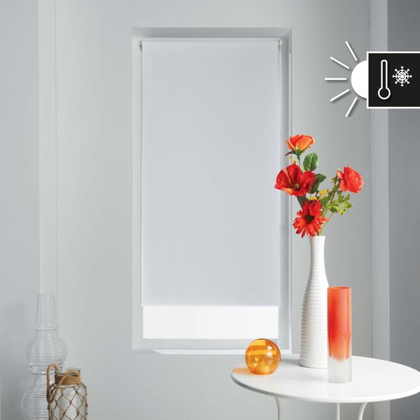 Biela textilná roleta 90x180 cm Occult – douceur d'intérieur-image-2