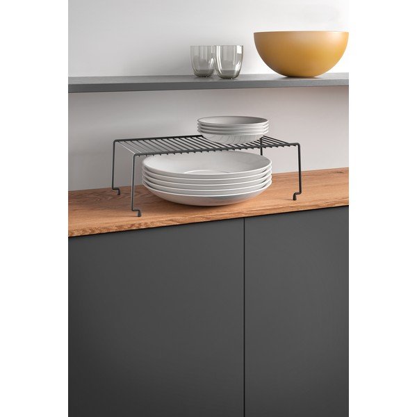 Čierna prídavná polica do kuchyne Metaltex Brooklyn Lava-image-3