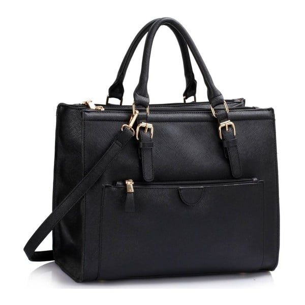 Čierna kabelka L&S Bags Poissy
