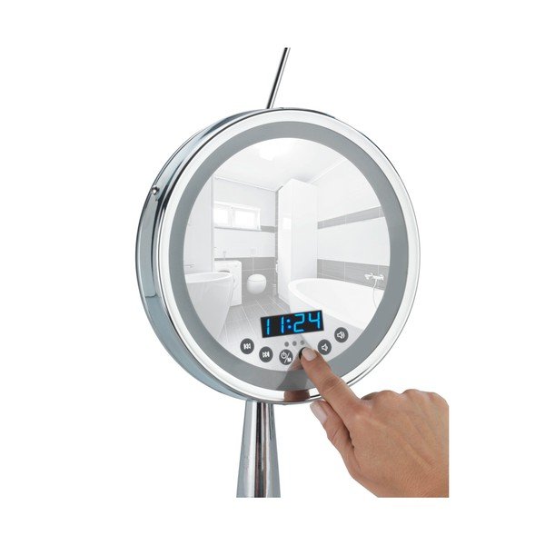 Zväčšovacie stolové zrkadlo s LED svetlom a rádiom Wenko Imperial-image-3