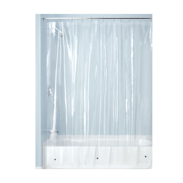 Priehľadný sprchový záves iDesign PEVA, 183 x 183 cm-image-2