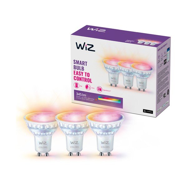 LED žiarovky v súprave 3 ks GU10, 5 W – WiZ