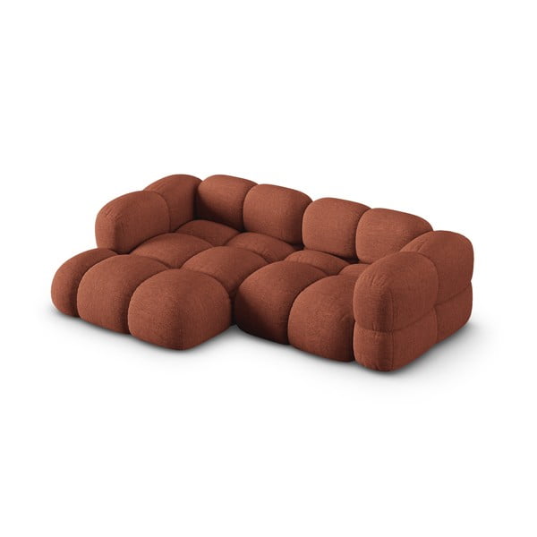 Rohová pohovka v tehlovej farbe (ľavý roh/s leňoškou) Loretto – Cosmopolitan Design-image-3