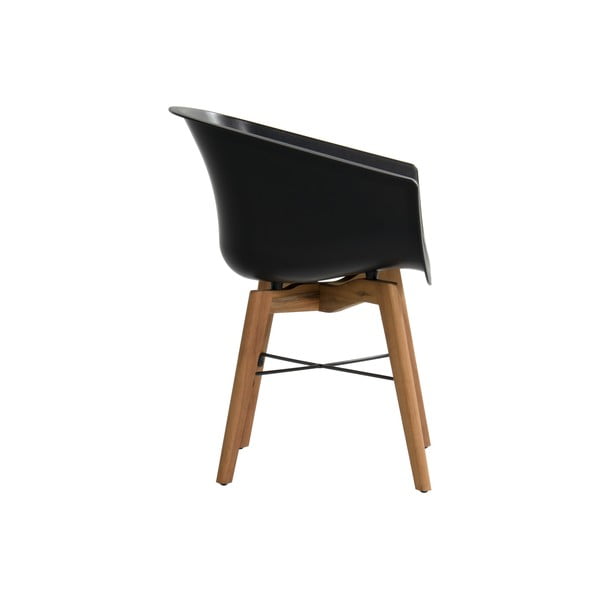 Čierne plastové záhradné stoličky v súprave 2 ks Amalia – Hartman-image-3