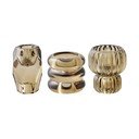 Sklenené svietniky v súprave na čajovú sviečku 3 ks – House Nordic