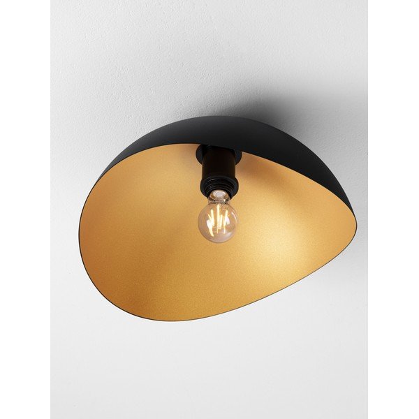 Matne čierne/v zlatej farbe kovové stropné svietidlo Opsi – Nova Luce-image-1