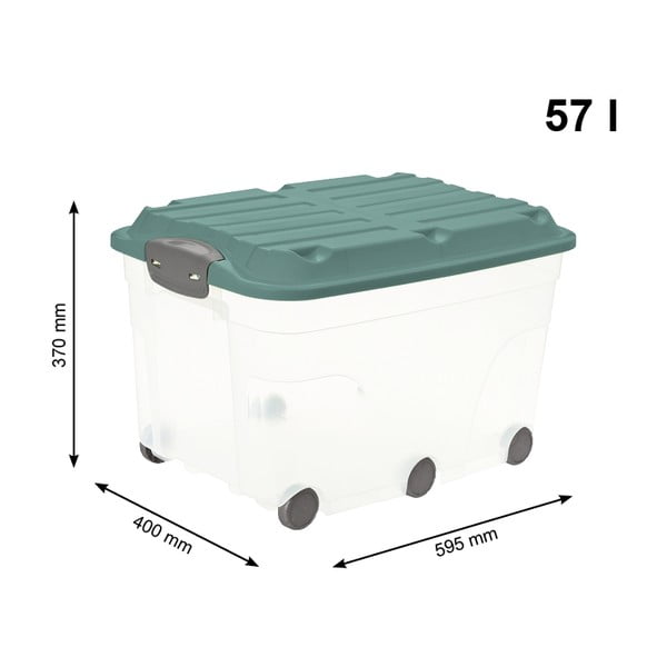 Plastový úložný box s vekom Roller - Rotho-image-3