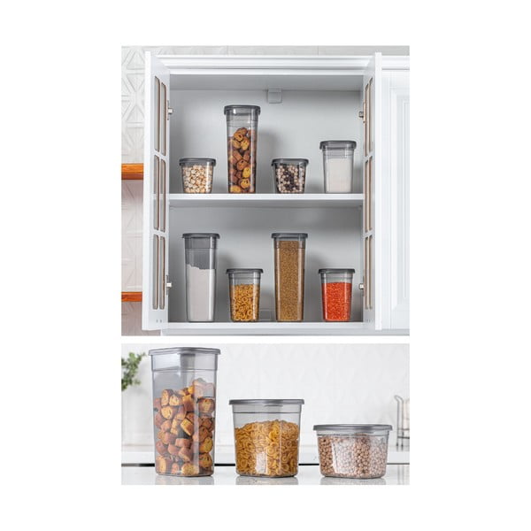 Plastové dózy v sade 18 ks na potraviny Fresco – Hermia-image-3