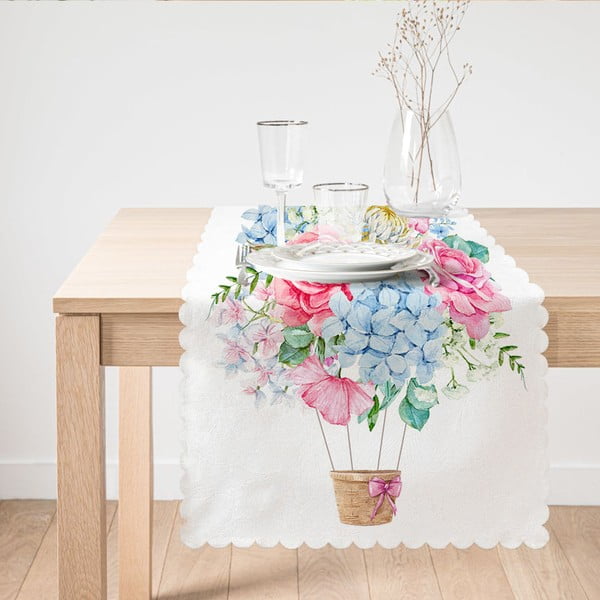 Behúň na stôl Minimalist Cushion Covers Colorful Flowers, 45 x 140 cm