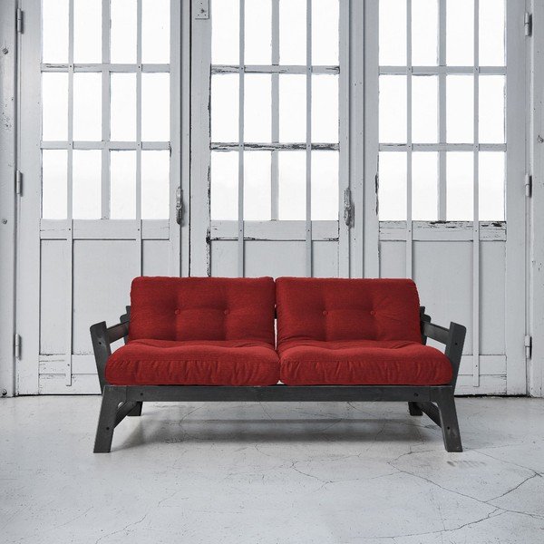 Rozkladacia pohovka Karup Step Black/Passion Red-image-1