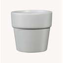 Sivý keramický kvetináč Big pots Lima, ø 10 cm
