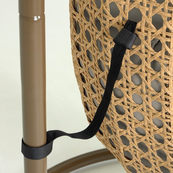 Závesné záhradné kreslo so stojanom Kave Home Cira-image-4