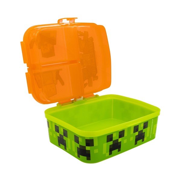 Oranžový plastový detský desiatový box Minecraft – STOR-image-3
