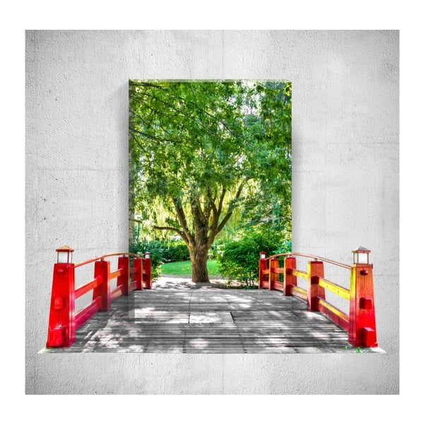 Nástenný 3D obraz Mosticx Bridge To The Tree, 40 × 60 cm