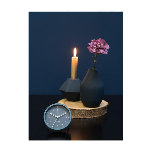 Modrý budík Karlsson Tinge, ø 9 cm-image-3