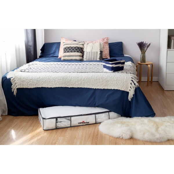 Vákuový látkový/plastový úložný box pod posteľ 105x45x15,5 cm Life – Compactor-image-1