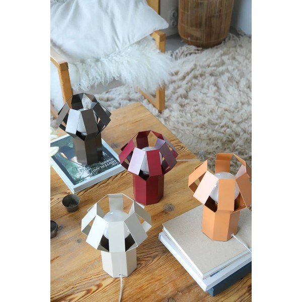 Oranžová kovová stolová lampa s kovovým tienidlom (výška  27 cm) Octa – Markslöjd-image-2