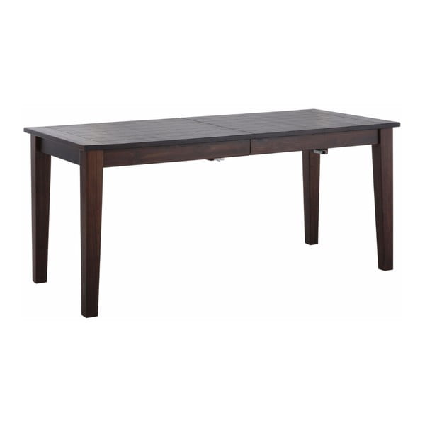 Tmavohnedý drevený rozkladací jedálenský stôl Støraa Amarillo, 180 x 76 cm