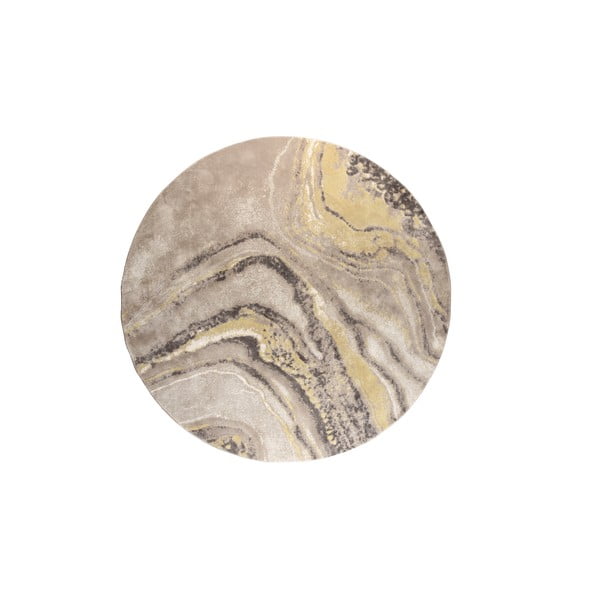 Žlto-krémový okrúhly koberec ø 200 cm Solar – Zuiver