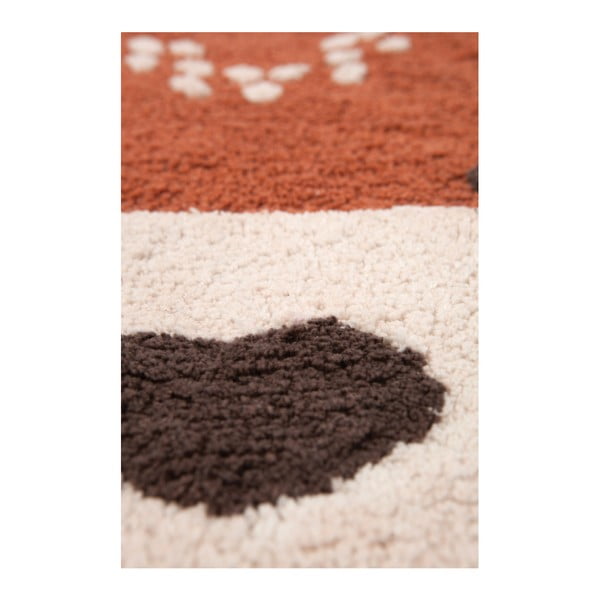 Gaštanovohnedý bavlnený koberec Nattiot Little Wolf, 70 x 110 cm-image-2