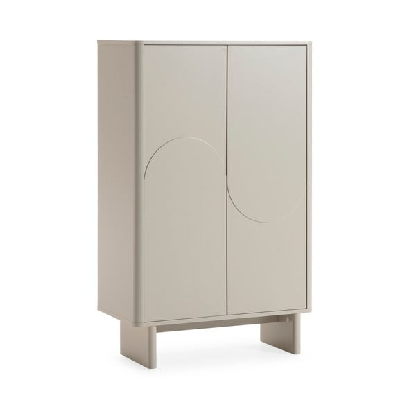 Krémovobiela skrinka 80x130x40 cm Solei – MOME-image-4