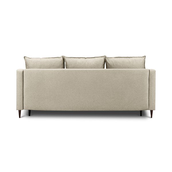Béžová rozkladacia pohovka s úložným priestorom Mazzini Sofas Ancolie, 215 cm-image-4